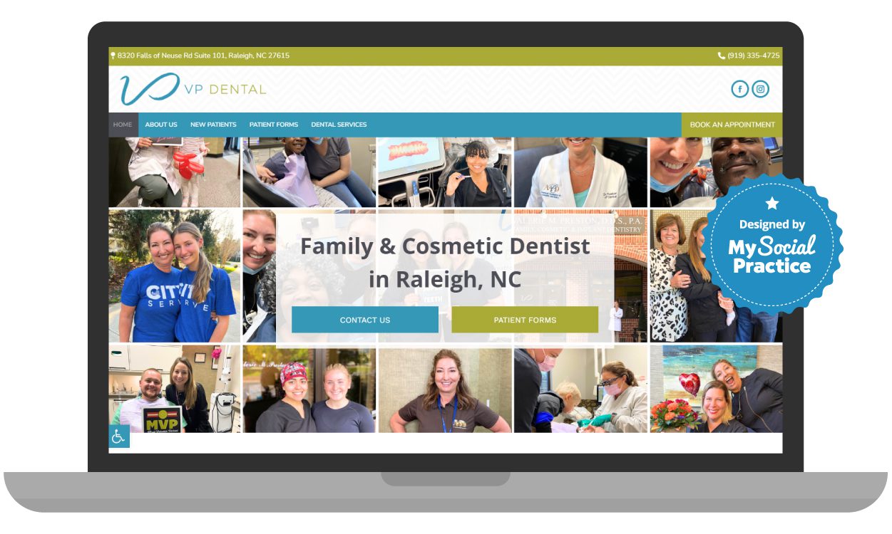 best dentist websites | VP Dental | dental website design
