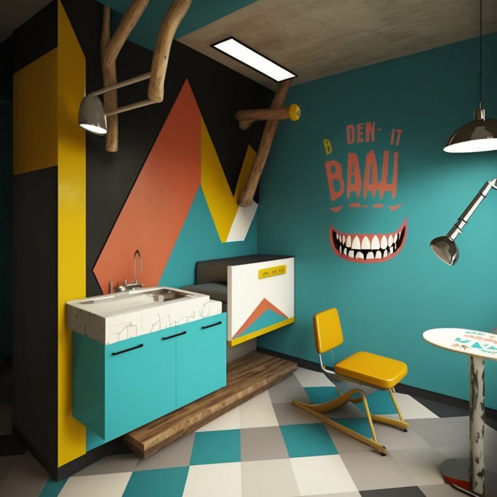 dental office designed by Jean-Michel Basquiat_2