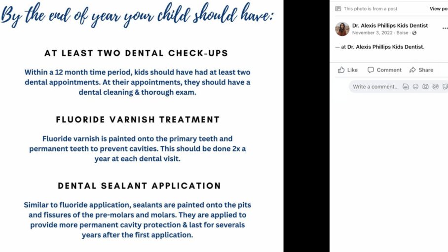 pediatric dentist facebook post ideas_16 Dental Reminder 2