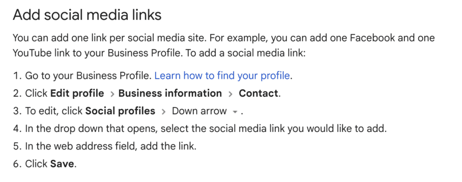 My Social Practice - Social Media Marketing for Dental & Dental Specialty Practices - Adding Social Profile Links to Your Google Business Profile